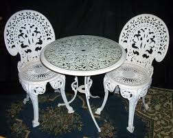 Victorian Style Antique Outdoor Table And Chairs Set Patio Furniture Ebay Antique Outdoor Table Parlor Decor Furniture