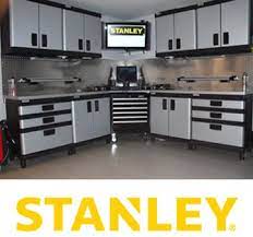 Two utility storage cabinets open to reveal five shelves, three of which are adjustable, allowing you. Waterloo Industries