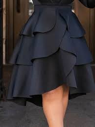 Falbala Plain Knee Length Cupcake Skirts Casual Women S Skirt Cupcake Skirt Womens Skirt Skirt Fashion