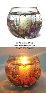 Do Al G L Tomurcuklar Yla Haz Rlanan Dekoratif Jel Mum Modelimiz Gel Candles Candles Diy Candles