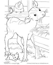 Farm coloring pages make it easy for kids to learn what its like to live on a farm. Detailed Cow Coloring Page Novocom Top