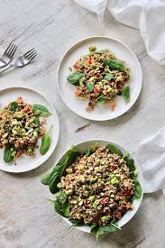 Protein Packed Lentil Quinoa Salad Pick Up Limes Nourish The Cells The Soul Lentil Quinoa Salad Lime Quinoa Salad Salad Inspiration