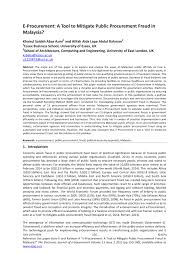 Faq eperolehan soalan am 1. Pdf E Procurement A Tool To Mitigate Public Procurement Fraud In Malaysia