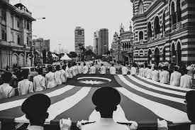 Black and white malaysia flag like in a colouring book: 25 Glorious Black And White Photos From The Streets Of Malaysia