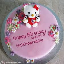 Name Editor 18th Happy Birthday Cake With Name And Photo Edit Software Anithaprabhu Name Card Sister Birthday Cake Happy Birthday Cakes Birthday Cake Maker