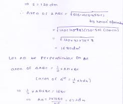 Rd Sharma Class 9 Maths Solutions Chapter 12 Herons Formulae Exercise 12 1 Question 7 1 Rdsharmaclass9 Class9solution Maths Solutions Solutions Class