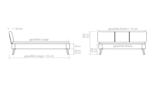 Eichenbett Mit Ohrensessel Kopfteil Im Retrodesign Rakaia