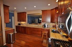 After The New 42 Inch Tall Wall Cabinets With Crown Molding Look Much Better With The 9 Foot Tall Kitchen Ceiling And The New Recessed Lighting Ads The Perf In 2020 Kitchen