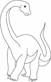 coloriage dinosaure dessin diplodocus brachiosaure a imprimer en 2021 soleil