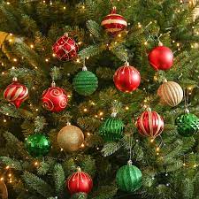 Create your red and green christmas tree like a pro with these easy steps! 52 X 7cm Red Green And Gold Christmas Tree Baubles