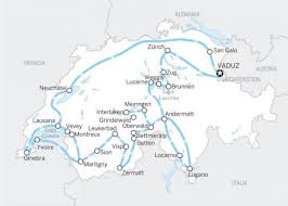 En el mapa de suiza se puede observar que al norte limita con alemania, al oeste con francia, al sur con italia y al este con austria y liechtenstein. La Gran Ruta Lonely Planet