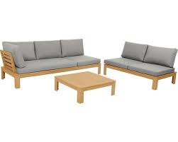 Bei uns erhalten sie die hochwertigen polstermöbel für draußen aus folgenden materialien: Loungeset Acamp Lounge Granada 5 Sitzer 3 Teilig Holz Inkl Sitzkissen Bei Hornbach Kaufen