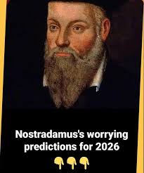 Nostradamus' worrying predictions for 2026. Check 1st comment