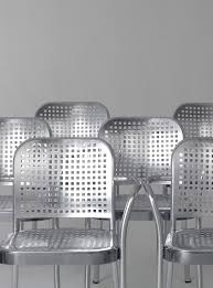 aluminium chair with armrests silver 2015 by de padova design vico magistretti de padova mobel designer