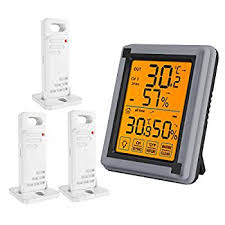 Find the top 100 most popular items in amazon home improvement best sellers. 3 Wireless Sensor Digital Hygrometer Indoor Outdoor Thermometer Humidity With Touchscreen And Backlight Temperature Humidity Monitor Min And Max Records For Home Office Greenhouse Walmart Com Walmart Com