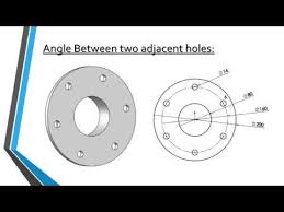 calculation of distance between two adjacent holes on p c d