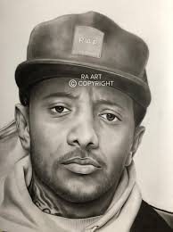 Influential American rapper Prodigy drawing