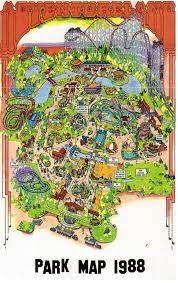 Postcrossing Us 1329404 Theme Park Map Theme Park Tourist Map