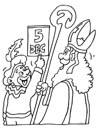 5 December Sinterklaas Kleurrijke Tekeningen Knutselen Sinterklaas
