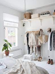 If you're searching for smart organization ideas for small bedrooms, start thinking vertically! 12 No Closet Clothes Storage Ideas Room Makeovers To Suit Your Life Hgtv