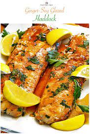 Ginger Soy Glazed Haddock Recipe Haddock Recipes Haddock Fillet Recipe Baked Haddock