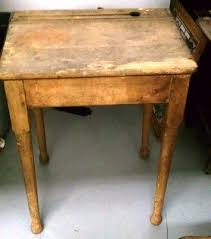 Antique Wooden Desk With Inkwell Antiquedesk Antique Wooden Desk Wooden Desk Traditional Furniture