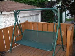 Slings Can Be Replaced Made With Awntex Open Weave Fabric Comes With 5 Year Warranty Patio Swing Outdoor Patio Swing Outdoor Swing