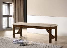 Enjoy free and fast shipping on most stuff, even make a statement within your dining space with the cicicol 5pc glass top dining table with chairs. Amazon Com Roundhill Furniture Karven Solid Wood Dining Bench Brown Table Benches