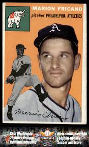 1954 Topps #124 Marion Fricano Philadelphia Athletics