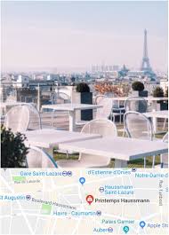 Deli Cieux Rooftop Cafe Printemps Department Store Beaute Maison 9th Floor Located On 64 Boulevard Haussmann 75009 Senior Trip Trip Tours