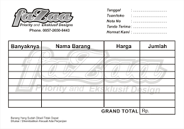 Transaksi masih manual, pake nota tulis tangan. Media Nota Fazaa Final Separasiprinting