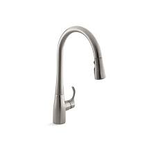Kohler kitchen sink faucets single handle. Kohler Simplice Single Hole Or Three Hole Kitchen Sink Faucet Lowe S Canada
