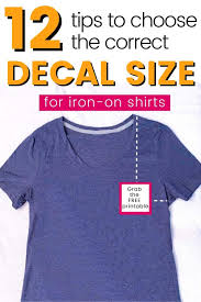 Download All You Need To Know To Chose The Perfect Decal Size For Shirts Learn To Create Beautiful Things