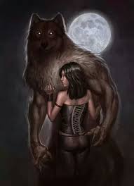 Werewolf In Love Again If The Girl Was A Redhead With Freckles This Would Be Emmy And Haws X3 Fantasy Art Werewolf Art Fantasy Creatures