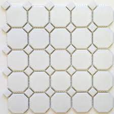 Designer tiles from the world's leading artisans and custom tiles designed by you. 2x2 Octagon And Dot Tile White Porcelain Mosaic Tile Pool Tile Kitchen Backsplash Bathroom Walls Shower Wall Accent Wall