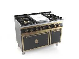 Cooking Suite With Static Electric Oven 4 Gas Burners And Coup De Feu With Electric Ignition Officine Gullo Electric Oven Gas Burners Gas Range Cookers