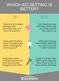 On Vs Auto Which A C Setting Is Better Hvac Business Hvac Hacks Air Conditioning Companies