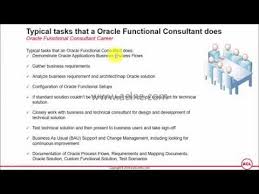 Requirements and skills for job postings in investment banking, equity research, treasury, fp&a, corporate financial analyst job description guide the financial analyst job description below gives a typical example of all the management consultant job description. What Is The Job Description Of Oracle Functional Consultant Youtube