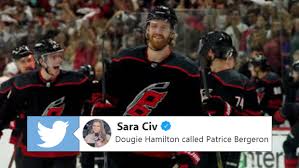 Dougie Hamilton Gives Huge Praise To Bergeron While Making A Surprising Claim Article Bardown
