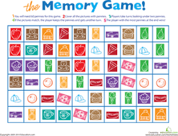 Sep 22, 2011 · a large range of free online memory matching games for young and old: Printable Memory Game Worksheet Education Com Printable Board Games Memory Games Printable Games For Kids