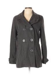 Details About Delias Women Gray Wool Coat Lg