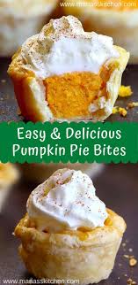 Easy Pumpkin Pie Bites Recipe Maria S Kitchen Pumpkin Pie Recipe Easy Pumpkin Recipes Dessert Pie Bites Recipe