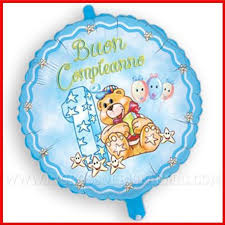 Palloncini 1 Anno Primo Compleanno Celesti Foil Mylar 45cm Addobbi Feste Maschietto Party Elio Aria Online Palloncini Primo Compleanno Bambina Festa