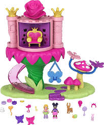 Buy Polly Pocket Rainbow Funland Fairy Flight Ride Playset Polly Friend Dolls 15 Accessories Dispenser Feature For Surprises Great Gift For Ages 4 Up Online In Vietnam B08v1142j1