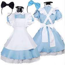 Elle est fabriquée en tissu satin de qualité de couleur bleu ciel et est composée d'une robe et d'un jupon cerceau. Umorden Costume Alice Du Pays Des Merveilles Pour Femmes Robe Lolita Cosplay Fantaisie Fete De Carnaval Halloween Aliexpress