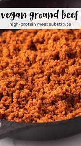 Vegan Ground Beef High Protein Karissa S Vegan Kitchen Recipe Vegan Ground Beef Quick Vegan Meals Vegetarian Comfort Food