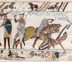 Meist werden die szenen mit stilisierten bäumen oder türme abgegrenzt. Macron Halt Wort Teppich Von Bayeux Geht Leihweise Nach England Riviera Zeit