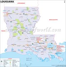 Map of louisiana, oklahoma, texas and arkansas. Map Of Louisiana Louisiana Map Louisiana Map