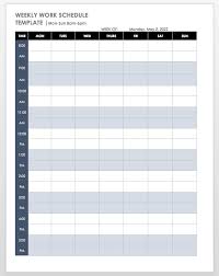 I was raised in europe and africa, in two. Free Work Schedule Templates For Word And Excel Smartsheet