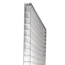 Plaque Polycarbonate Alveolaire 6p 400 X 105 Cm Clair Polycarbonate Castorama Plastique Transparent